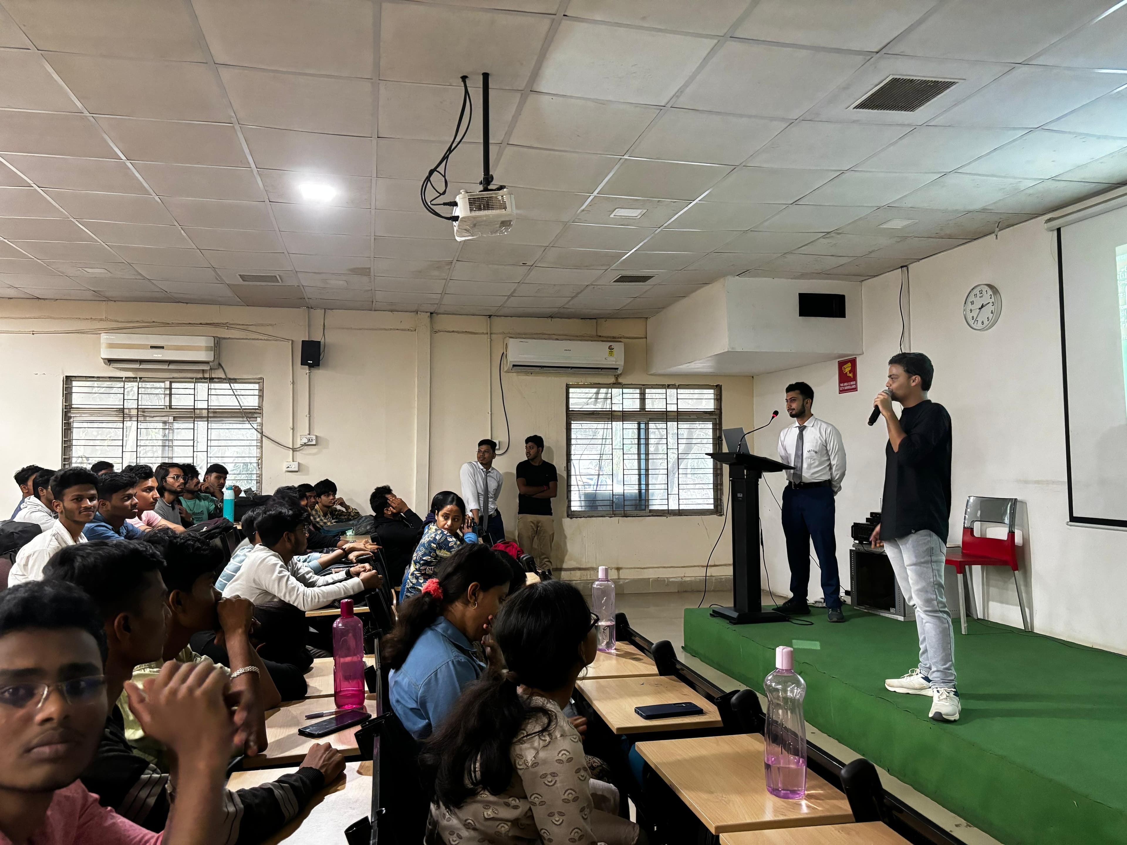 Networking session at community tech event